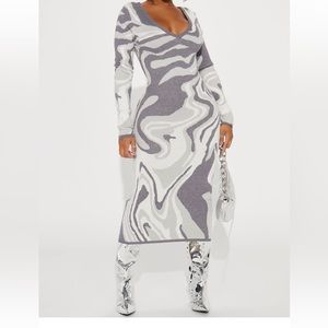 Shayla sweater midi dress